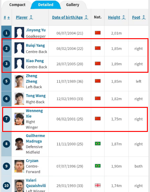 开云中国体育平台-德转更新泰山队35人名单，新外援号码确定，谢文能彭啸换号码